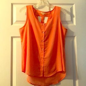 Peach Colored Sleeveless blouse